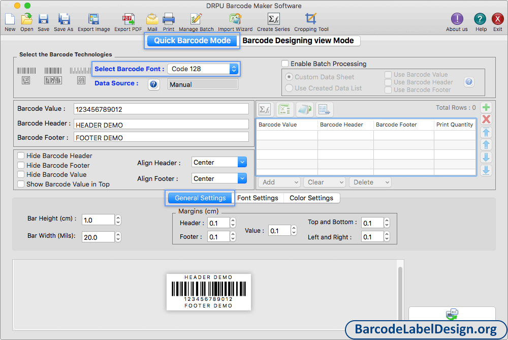 General Settings