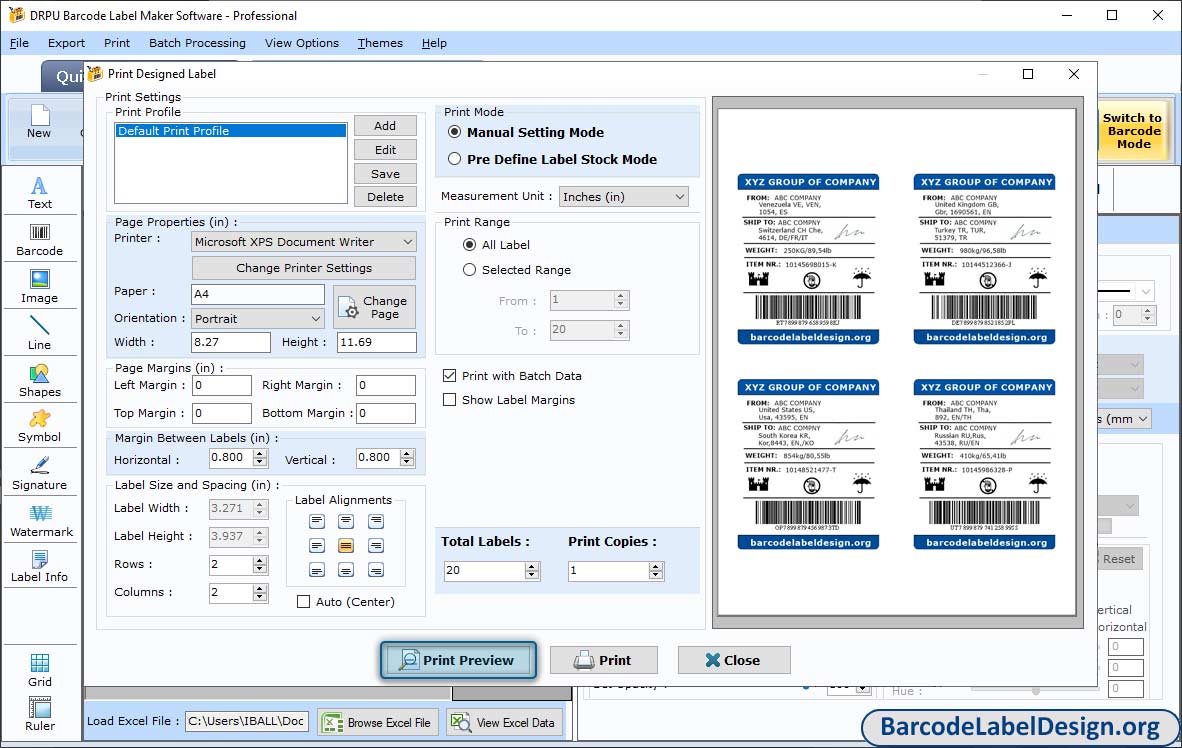 Print Settings