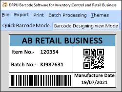 Inventory Control and Retail Barcode