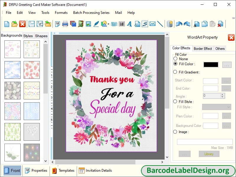 Greeting Card Design Program screenshot