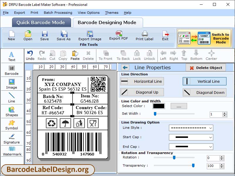 Professional, Barcode, labels, tool, software, design, graphical, create, object, line, arc, pencil, text, rectangle, ellipse, Windows, linear, 2D, font, sticker, holograms , random, tag, asset, quality, creator, sequential, generate, color, images